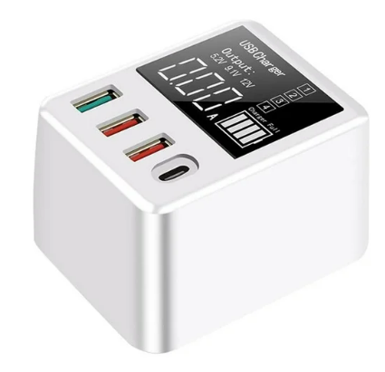 [166136] Fuente USB (4 ENTRADAS) (QC-PD) Portatil