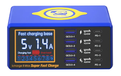 [163829] Fuente USB (8 ENTRADAS) ICHARGE 8 MAX Mechanic