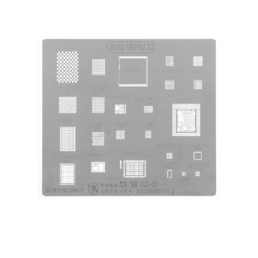 [127650] PLACA STENCIL BGA 3D-X A12 UD1023A